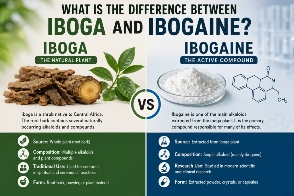 What Is the Difference Between Iboga and Ibogaine