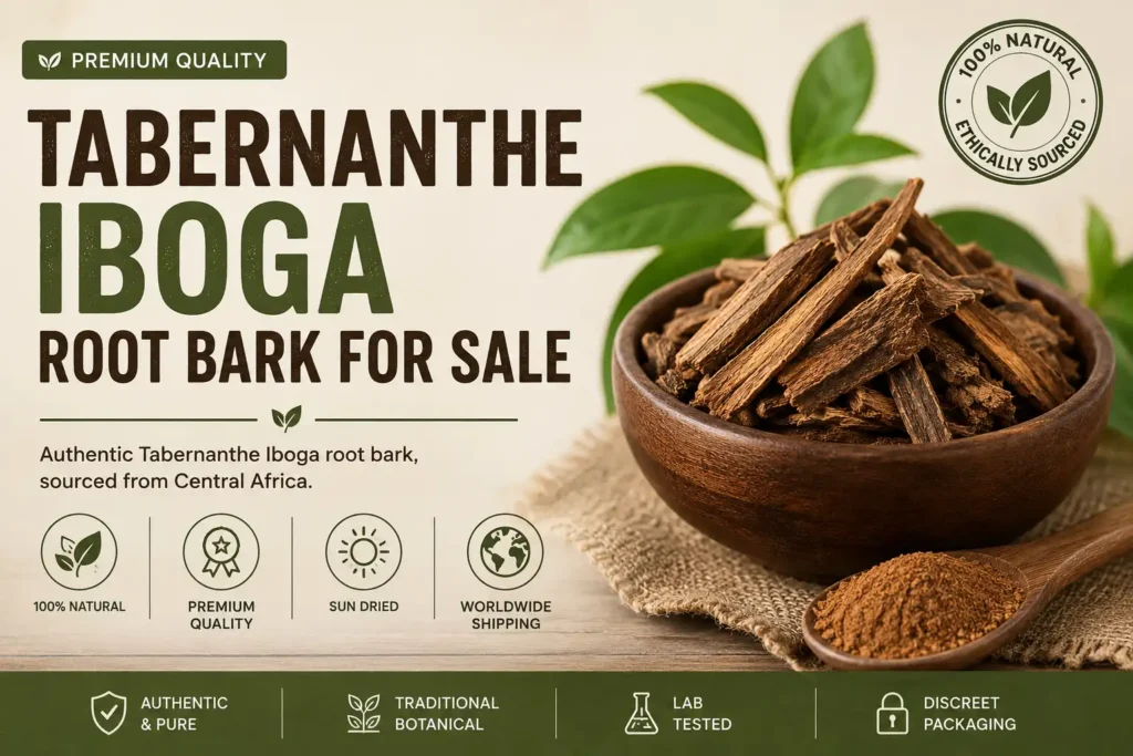 Tabernanthe Iboga Root Bark for Sale